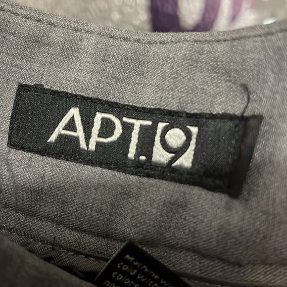APT. 9 medium gray dress pants size petite 14 like New. - Picture 3 of 6